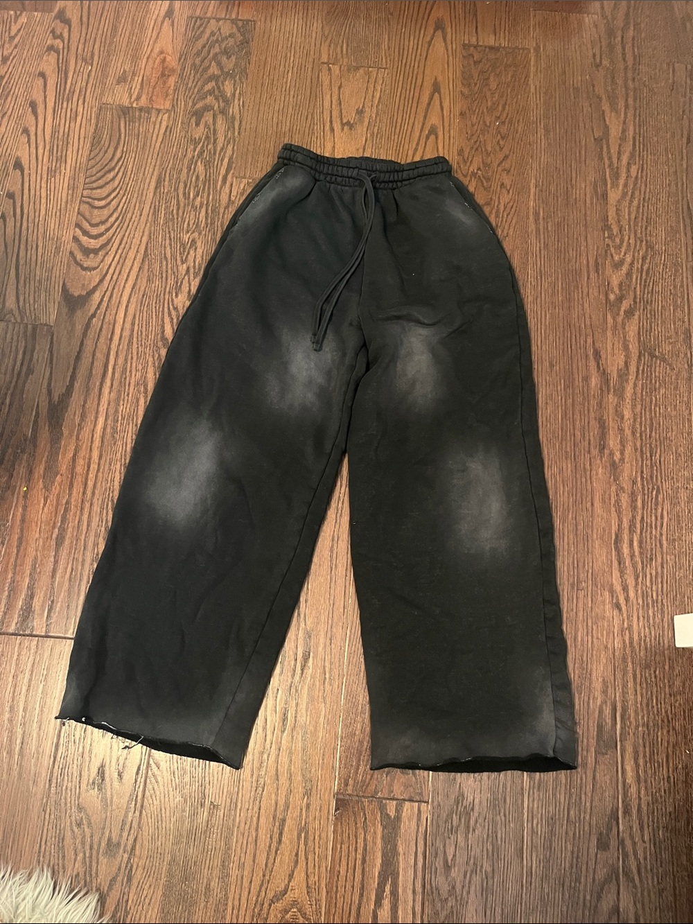 Zara Black Elastic Waist Sweatpants